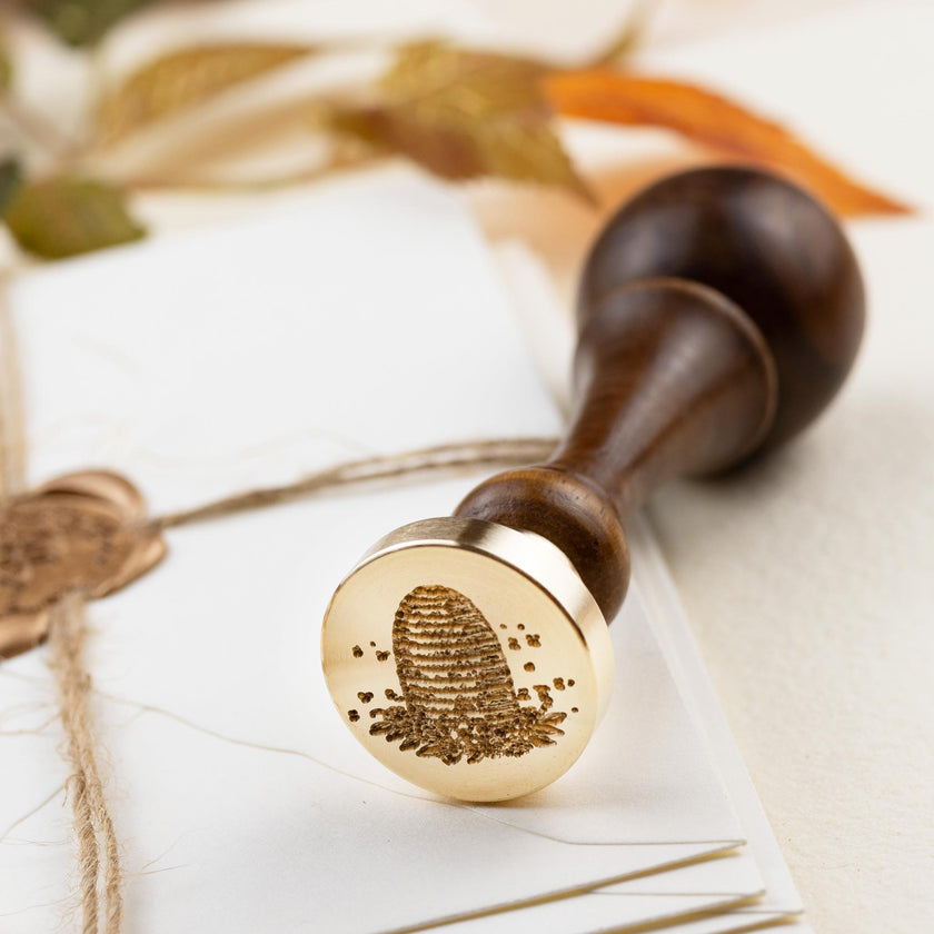 Siegelstempel Design Bienenkorb - Siegelstempel personalisiert