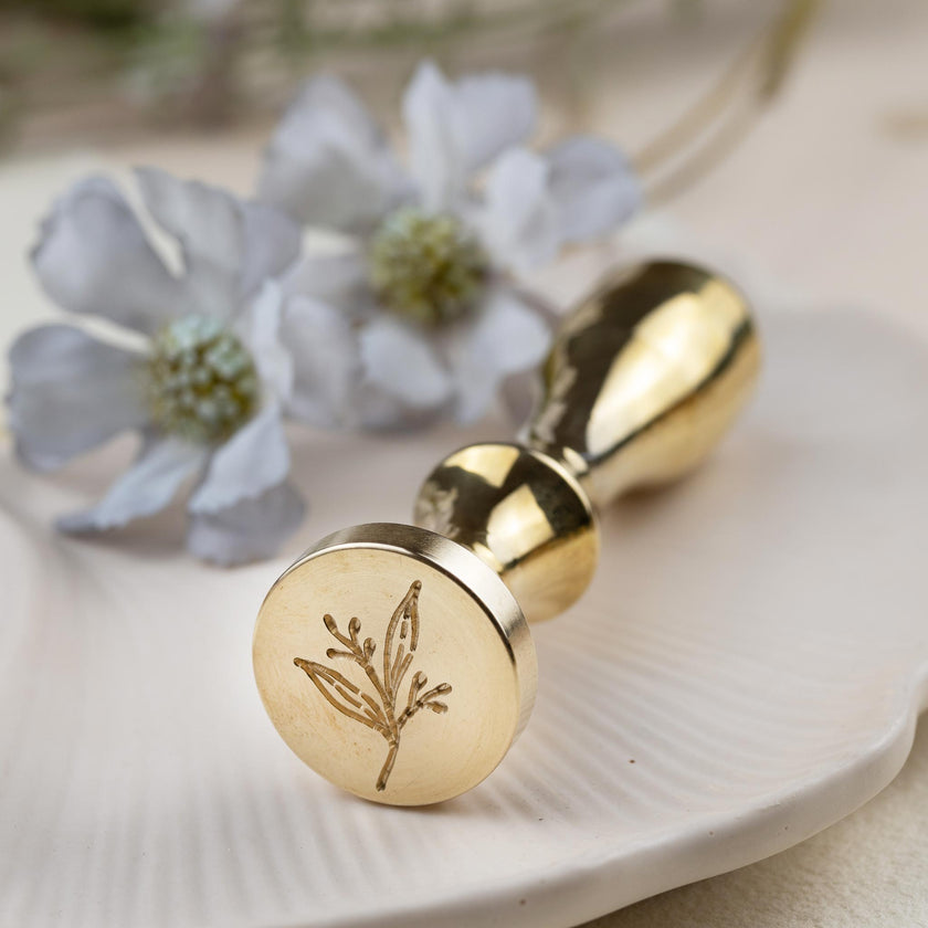 Siegelstempel Design Flora - Siegelstempel personalisiert