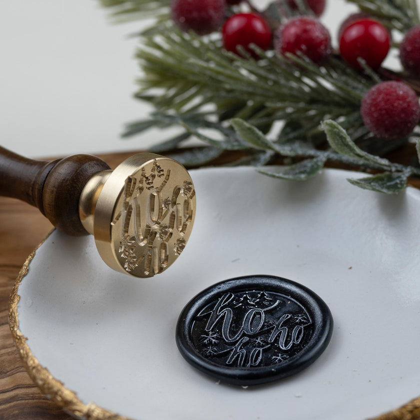 Siegelstempel mit weihnachtlicher Motivgravur 