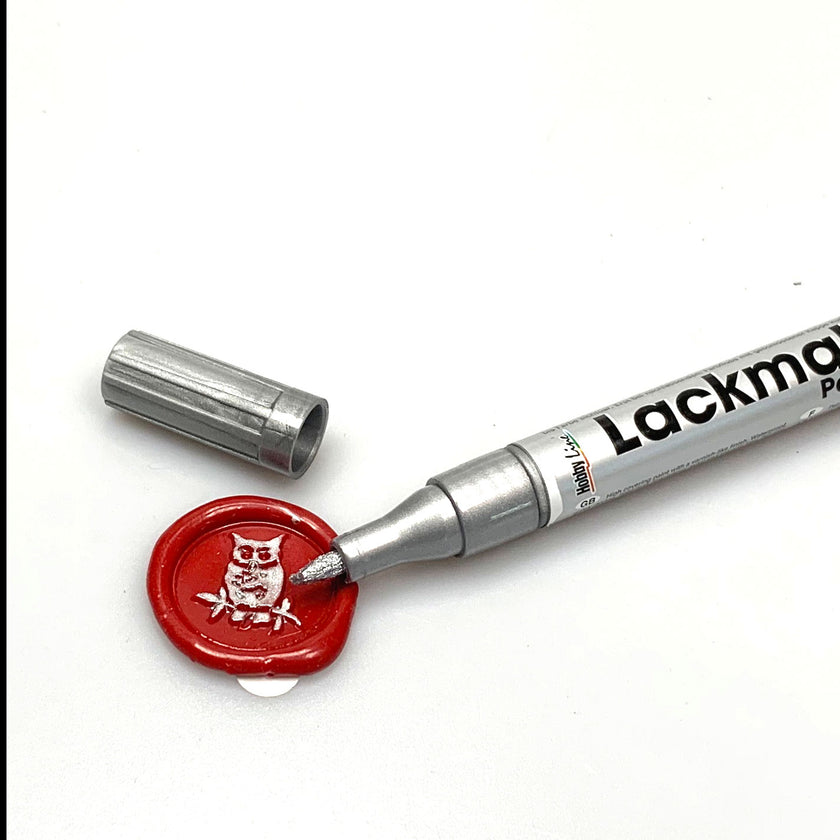 Siegellackstift Silber - Siegelstempel personalisiert