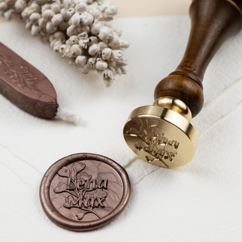 Siegelstempel personalisiert mit Vornamen, Design 