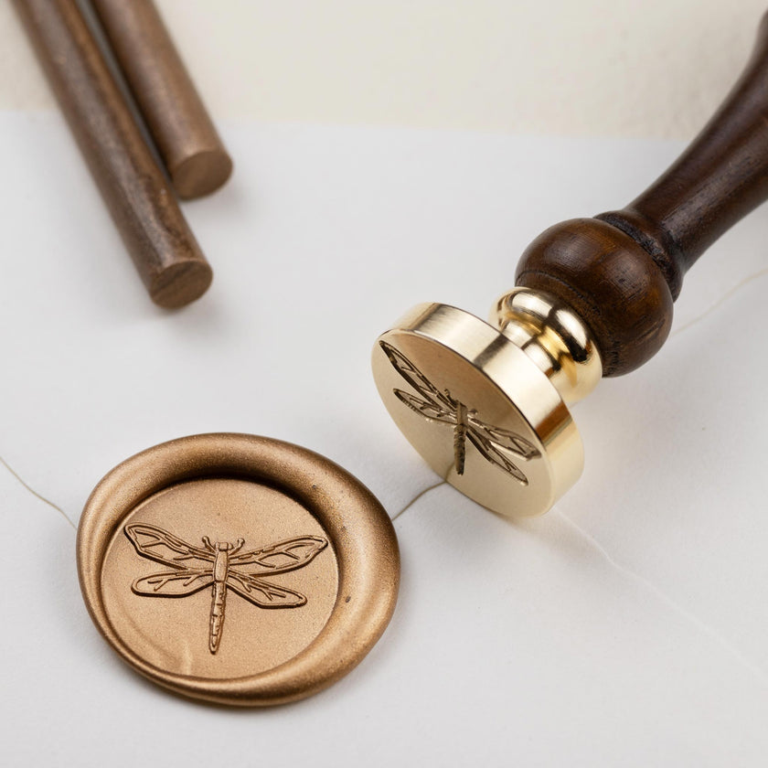 Siegelstempel Design Libelle - Siegelstempel personalisiert