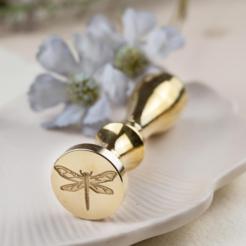 Siegelstempel Design Libelle - Siegelstempel personalisiert