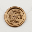 Wachssiegel Design Matteo mit Initialen - Siegelstempel personalisiert