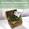 Schatztruhe Baum des Lebens aus massivem Mangoholz - Siegelstempel personalisiert