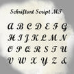 Wachssiegel Design Zierranke mit Initialen selbstklebend - Siegelstempel personalisiert