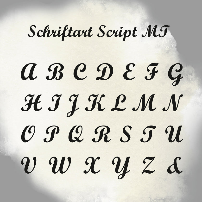 Siegelstempel personalisiert mit 2 Initialen, Design Zierranke - Siegelstempel personalisiert