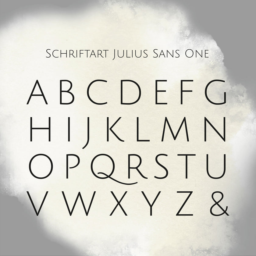 Ein exclusiver Siegelstempel zur Hochzeit personalisiert mit Initialen im Design Alex - Siegelstempel personalisiert