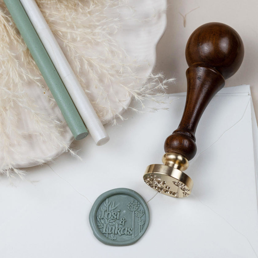 Siegelstempel personalisiert mit Vornamen, Design 