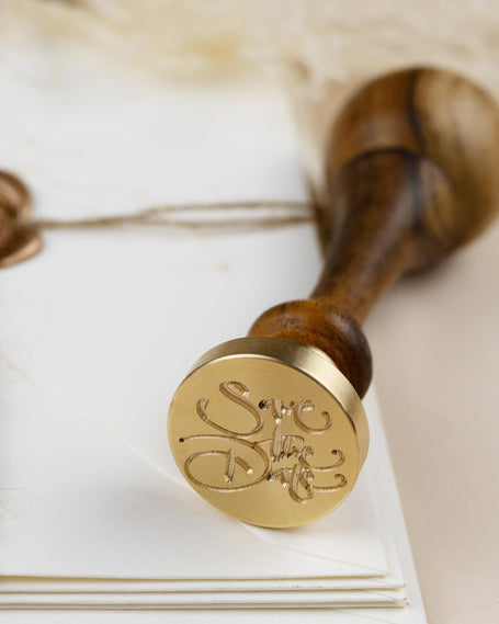 Siegelstempel "Save the Date" Design gravurART & Britta Mau - Siegelstempel personalisiert