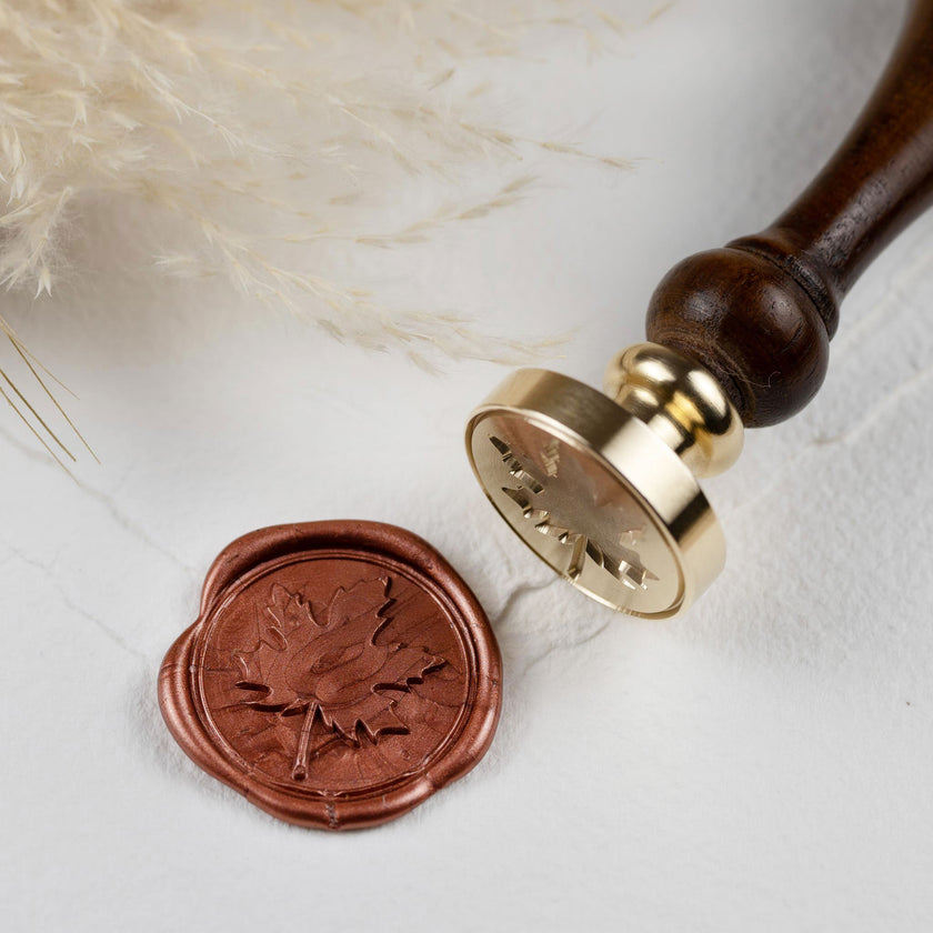 Siegelstempel Design Ahornblatt - Siegelstempel personalisiert