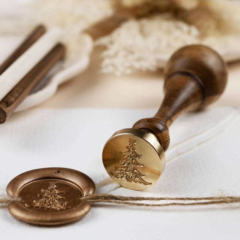 Siegelstempel mit Motiv Oh Tannenbaum... - Siegelstempel personalisiert