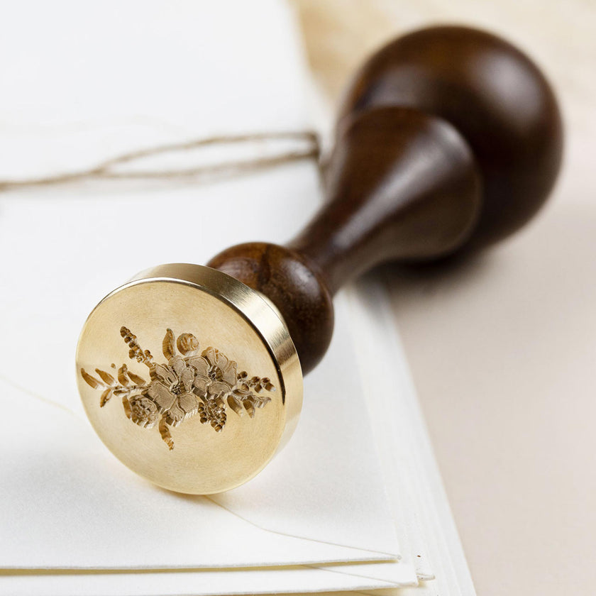 Siegelstempel Design Flower Power - Siegelstempel personalisiert