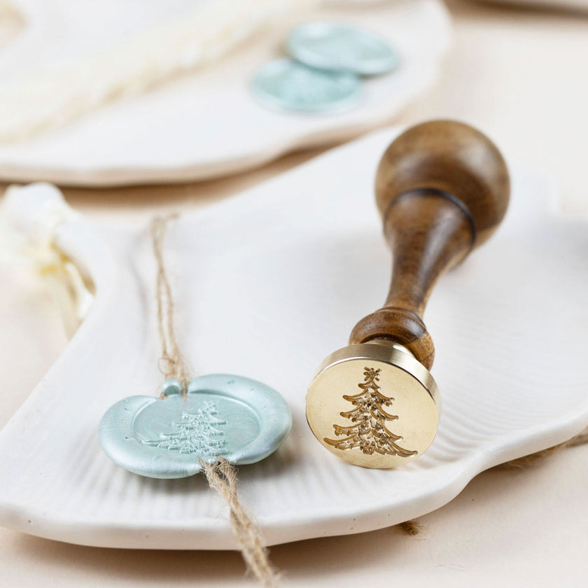 Siegelstempel mit Motiv Oh Tannenbaum... - Siegelstempel personalisiert