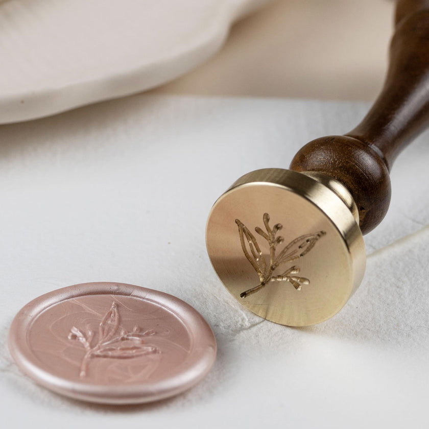 Siegelstempel Design Flora - Siegelstempel personalisiert