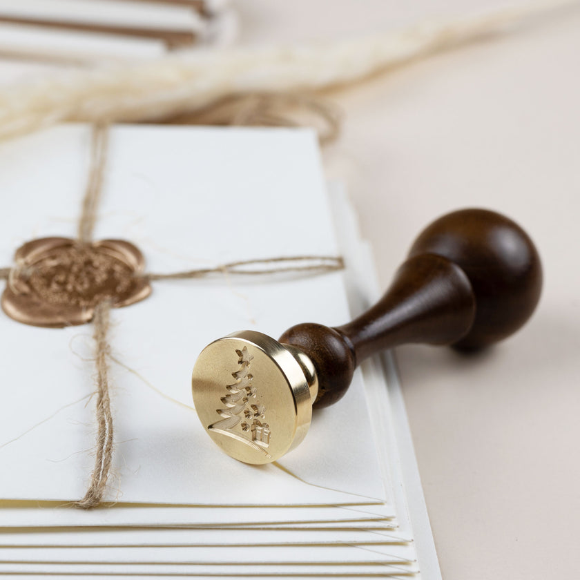 Siegelstempel mit Motiv Christmas Tree - Siegelstempel personalisiert