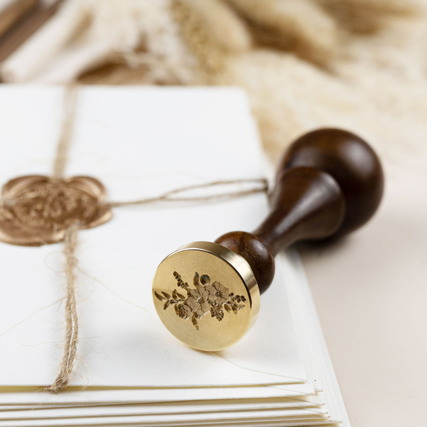 Siegelstempel Design Flower Power - Siegelstempel personalisiert