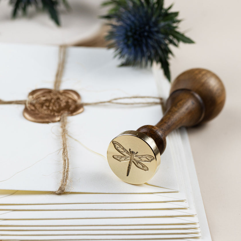 Siegelstempel Design Libelle - Siegelstempel personalisiert