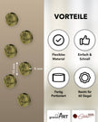gravurART Siegelwachs Tabs - flexibel - zum Schmelzen im Schmelzlöffel - Olive Perl. - Siegelstempel personalisiert