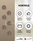 gravurART Siegelwachs Tabs - flexibel - zum Schmelzen im Schmelzlöffel - Savanne-Roségold - Siegelstempel personalisiert