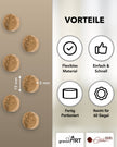 gravurART Siegelwachs Tabs - flexibel - zum Schmelzen im Schmelzlöffel - Farbe Gold - Siegelstempel personalisiert