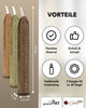 Premium Siegelwachs mit Docht, 3er Pack Mix Gold - Oliv - Schoko - Siegelstempel personalisiert