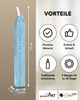Premium Siegelwachs mit Docht, 3er Pack in Aqua-perl. - Siegelstempel personalisiert