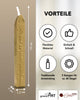 Premium Siegelwachs mit Docht, 3er Pack in Brass - Siegelstempel personalisiert