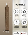 Premium Siegelwachs mit Docht, 3er Pack in Bronze - Siegelstempel personalisiert