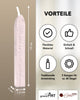 Premium Siegelwachs mit Docht, 3er Pack in Champagner - Siegelstempel personalisiert