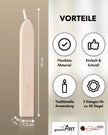 Premium Siegelwachs mit Docht, 3er Pack in Elfenbein-Perl. - Siegelstempel personalisiert