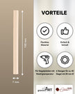 Siegelwachs für Wachspistole in Blush, 7mm Durchmesser, 6er Pack - Siegelstempel personalisiert