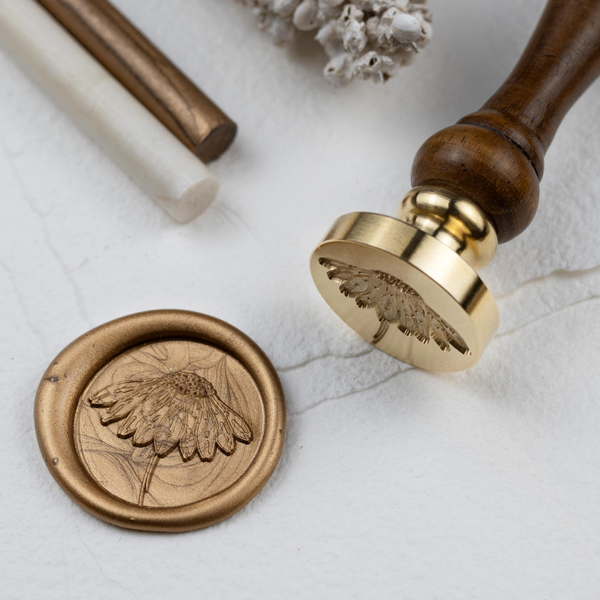 Siegelstempel Design Sonnenhut - Siegelstempel personalisiert