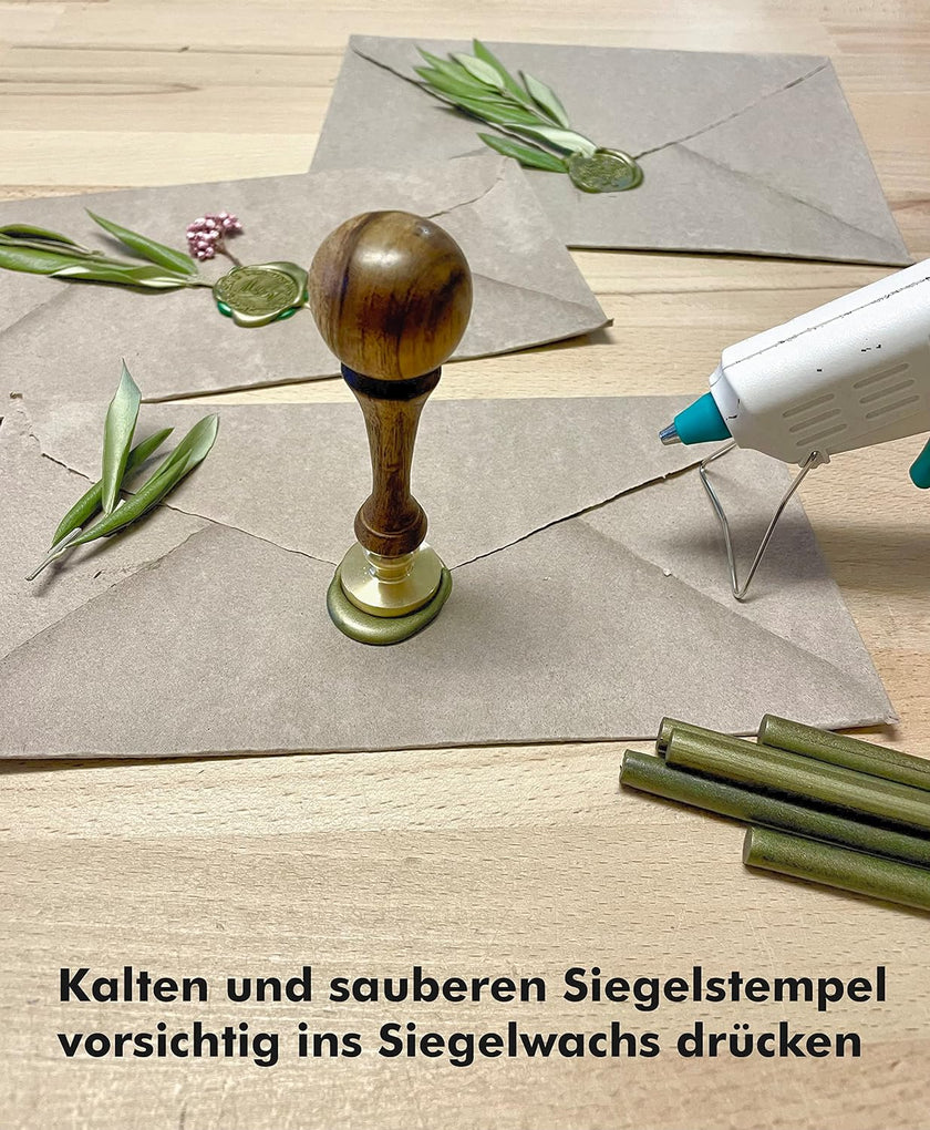 Niedrigtemperatur Siegelwachspistole für Siegelwachs-Sticks 7mm - Siegelstempel personalisiert