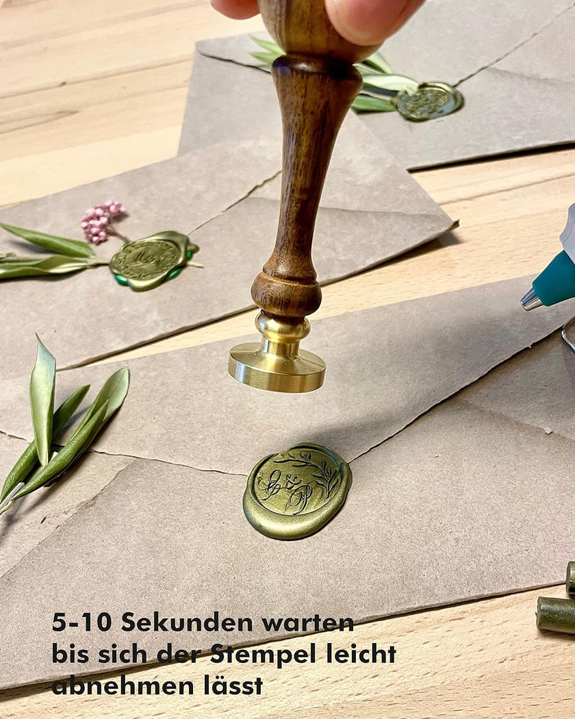 Niedrigtemperatur Siegelwachspistole für Siegelwachs-Sticks 7mm - Siegelstempel personalisiert