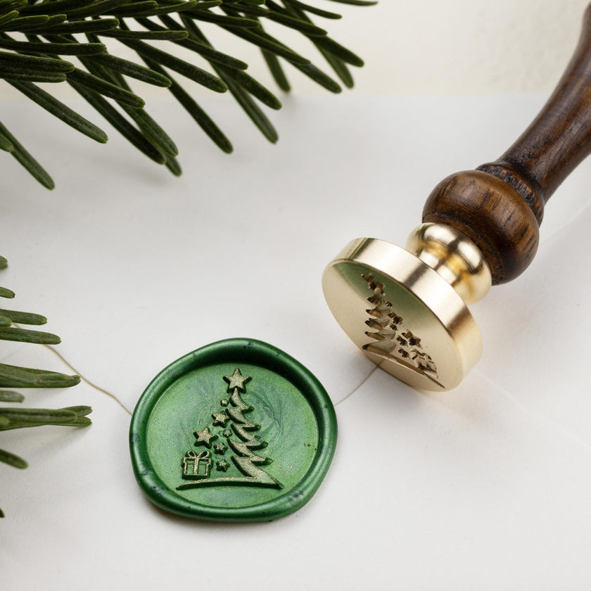 Siegelstempel mit Motiv Christmas Tree - Siegelstempel personalisiert
