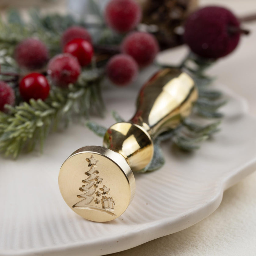 Siegelstempel mit Motiv Christmas Tree - Siegelstempel personalisiert