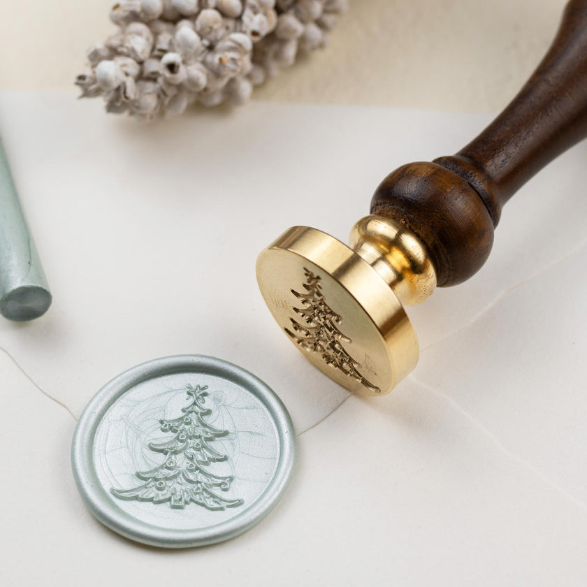 Siegelstempel mit Motiv Oh Tannenbaum... - Siegelstempel personalisiert