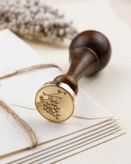 Siegelstempel Design Weintraube - Siegelstempel personalisiert