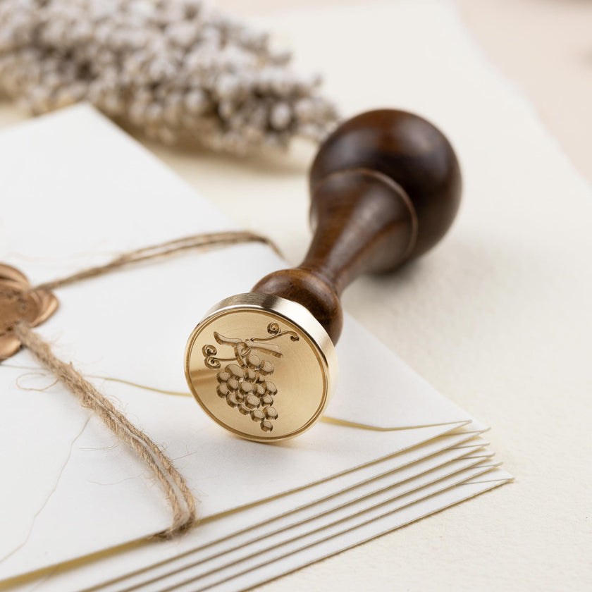 Siegelstempel Design Weintraube - Siegelstempel personalisiert