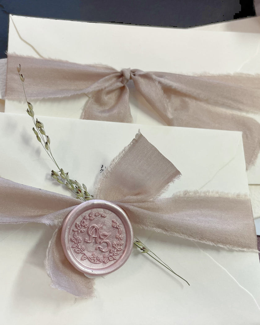 Siegelwachs für Wachspistole in Champagner, 7mm Durchmesser, 6er Pack - Siegelstempel personalisiert